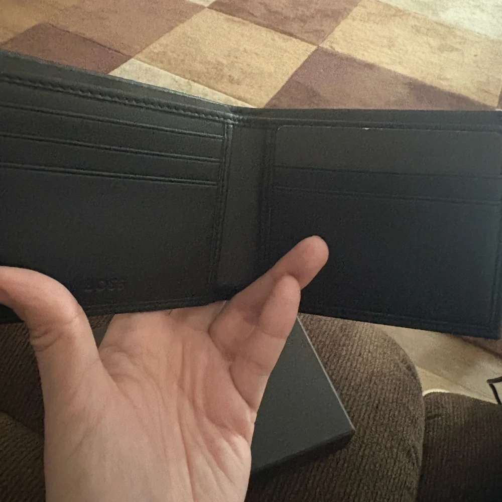 Boss Embossed Black Mens Wallet - Picture 2 of 5